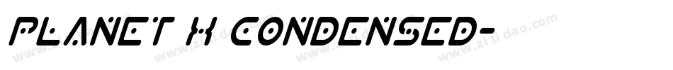 Planet X Condensed字体转换